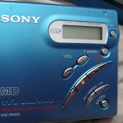 Sony MD Mini Disc MD MZ R500 2001 - Blue image 6