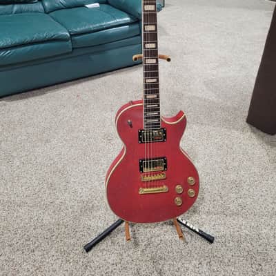 Jim Cat Les Paul Style 2022 - Scarlet Red Glitter image 1