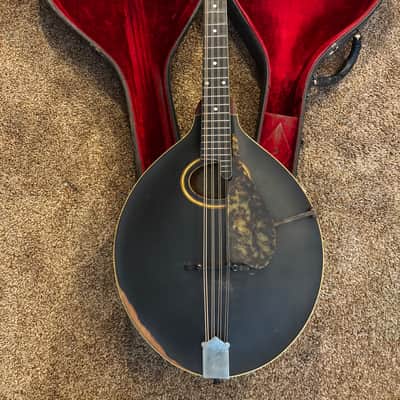 Gibson K-2 Mandocello black with Original Case 1913 mandolin family Mando image 3