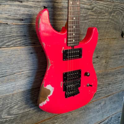 Friedman Cali Aged Guitar - Hot Pink (Medium/Heavy Aging) image 4