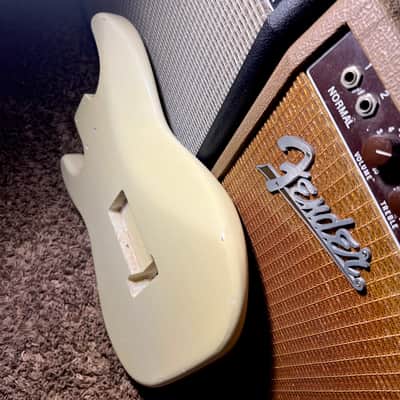 Relic Fender Stratocaster Body Alder Vintage Aged Olympic White 60s Nitrocellulose!😍 image 16