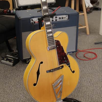 D'Angelico Premier EXL-1 Hollow Body Archtop 2022 - Present - Satin Honey Blonde image 3