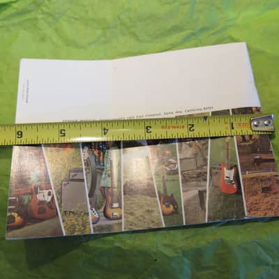 vintage 1968 Fender catalog ON THE GO 45 p. booklet stratocaster telecaster pedal steel amplifiers banjoes accessories paper case candy image 15