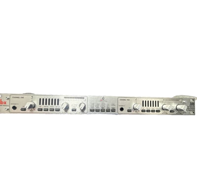 dbx 386 Dual Vaccuum Tube Preamp with Digital Out 2010s - Silver image 1
