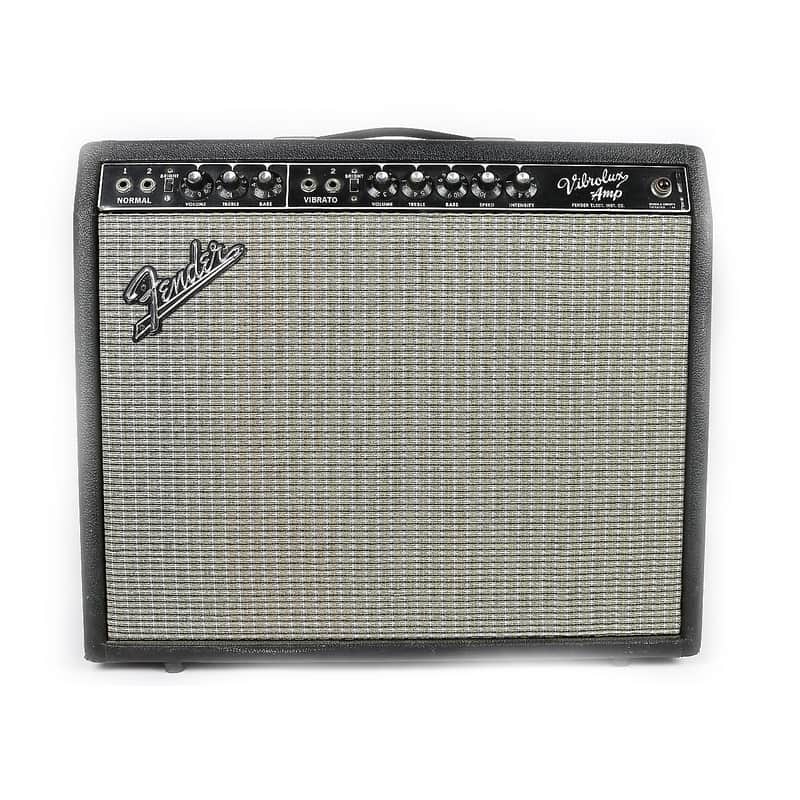 Fender Black Panel Vibrolux 2-Channel 35-Watt 1x12" Guitar Combo 1963 - 1964 image 1