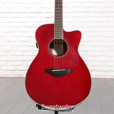 Yamaha FSC-TA TransAcoustic Concert Cutaway Acoustic-electric Guitar - Ruby Red (FSCTARRd1) image 1