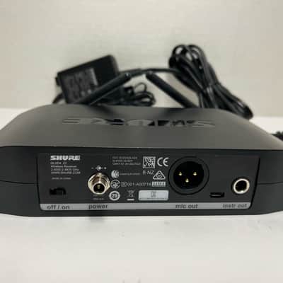 Shure GLXD4=-Z2 GLXD4 Digital Wireless Receiver with Shure PS42US AC Adapter Power Supply for GLXD GLX-D GLXD14 Vocal Mic Guitar Instrument Systems 2400-2483.5MHz image 7