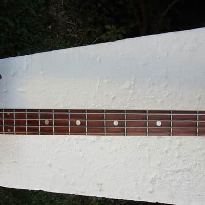 Rythmline SG Bass Guitar Copy, 1960's Japan, 30" Scale, Cherry Red Finish, Fresh Setup image 11