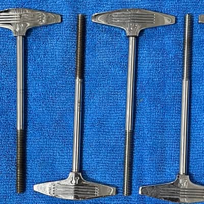 Sonor Phonic T-handle Tension Rods 1978 - Chrome image 1