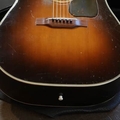 Vintage! 1943 Gibson Banner SJ Southern Jumbo w/ Truss Rod Acoustic Guitar Sunburst + HSC image 5