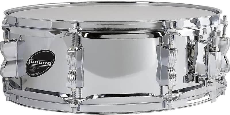Ludwig Accent CS 5x14" 8-Lug Steel Snare Drum (LC054S) image 1