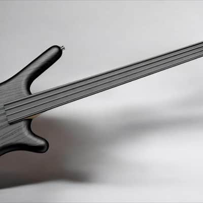 Warwick RockBass Corvette $$, 4-String, Fretless - Nirvana Black Transparent Satin image 2