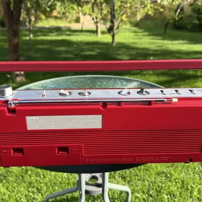 AIWA J36 Rare Vintage Mint Boombox Getto blaster Warranty Tested Metallic Finish image 7