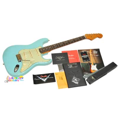 Fender Custom Shop Fat '64 Journeyman Relic Stratocaster with Brazilian Rosewood Masterbuilt by Andy Hicks 2024 - Daphne Blue image 2