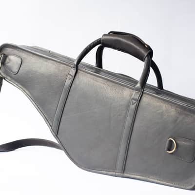 Premium Handmade Full-Grain Brown Leather Alto Sax Case image 3