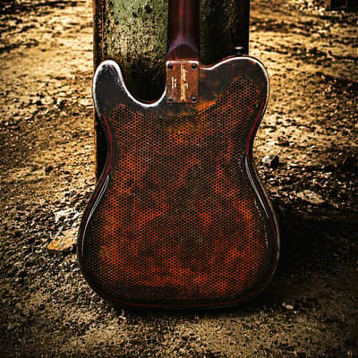 James Trussart Steelcaster with Bigsby 2016 - Rusted metal image 4