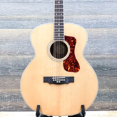 Guild BT-258E Deluxe Baritone Natural 8-String Jumbo Acoustic Electric Guitar image 1