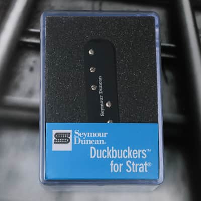 Seymour Duncan SDBR-1n Duckbucker Strat Neck / Mid Pickup - Black image 1
