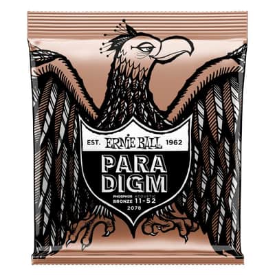 Ernie Ball P02078 Paradigm Light Phosphor Bronze Acoustic Guitar Strings (11-52) - 6PK - #P02078-6 image 2