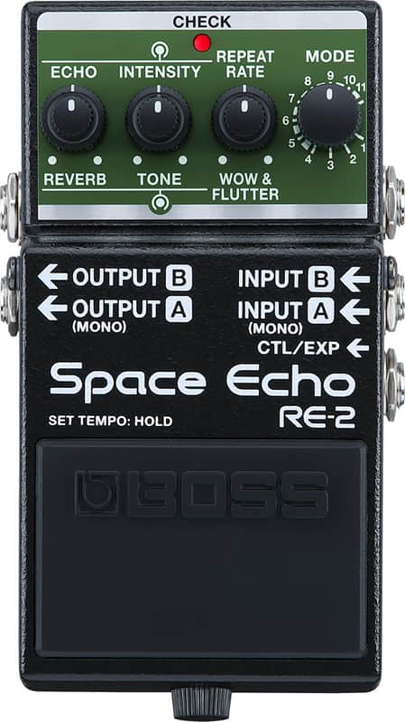 Boss RE-2 Space Echo (2025) - Black / Green