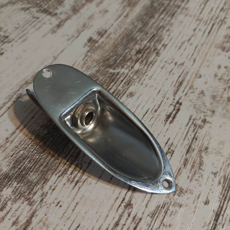 Matsumoku 1970s MIJ Sharp Angled Stratocaster Output Jack Plate off Cortez Strat image 1