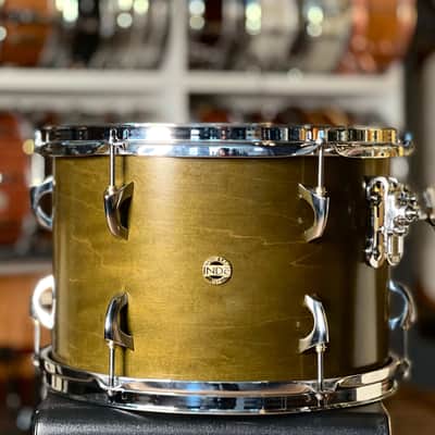 INDe Drum Labs Maple Rock Drum Set - Satin Olive image 4