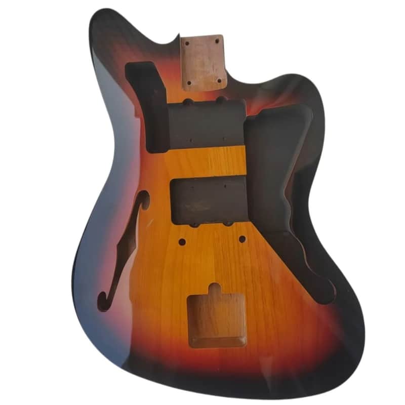 Alder Wood Semi Hollow Jazzmaster Style Guitar Body image 1