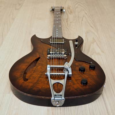 2015 Echopark Custom Crow Case Study Boutique Semi-Hollowbody Electric Guitar w/ ohsc, QOTSA image 13