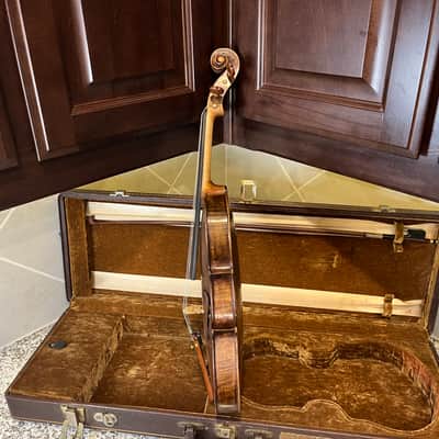 *Video demo* Flamed Fiddle Vintage c. 1880-1910 -Full size 4/4 image 4