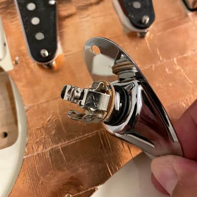 Lambertones Triple Shot w/ Crema Humbucker Stratocaster Loaded Pickguard image 3