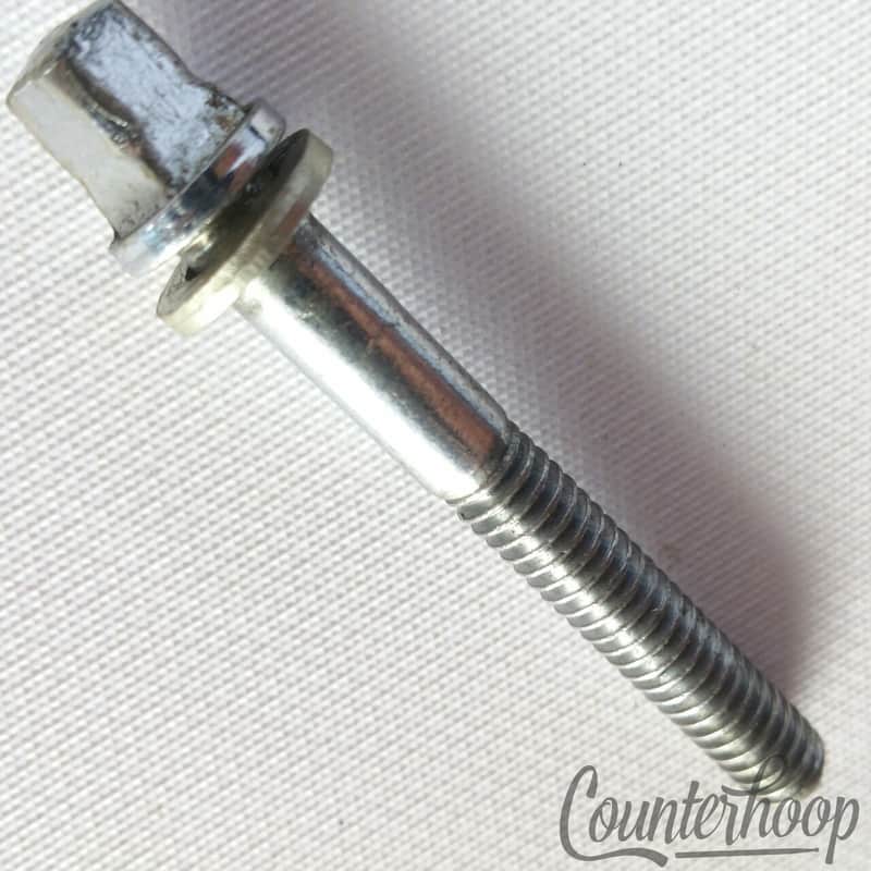 Slingerland 1x 1 3/4"T-Rod Radio King Snare Drum Tensioner Tom Chrome Vintage40s image 1