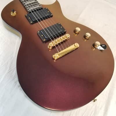 ESP LTD EC-1000 Electric Guitar, Set Neck, Gold Andromeda w/ESP Form Fit Case image 7