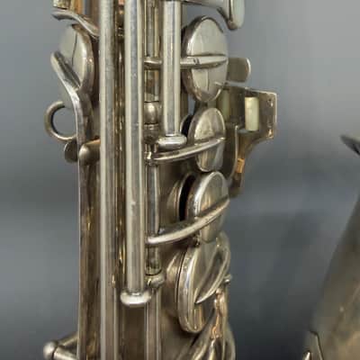Vintage Pre War Conn New Wonder Alto Saxophone Silver with Gold Wash Bell 1922-23 image 5
