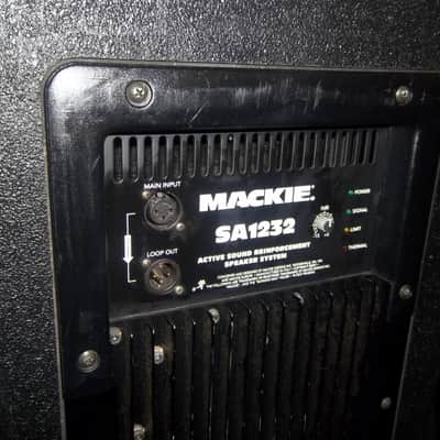 Mackie SA-1232 Tri-Amplified Active Sound Reinforced Dual 12" Speakers Black image 6