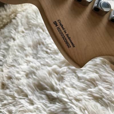 2002 Fender Squier Standard Stratocaster 20th Anniversary Electric Guitar image 5