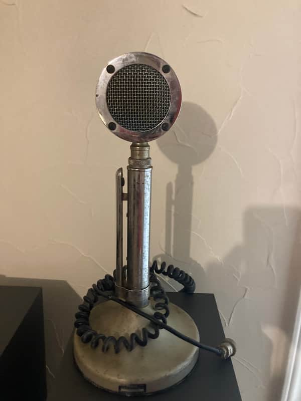 Astatic Vintage Astatic D-104 Lollipop Ham CB Radio Microphone with Stand image 1