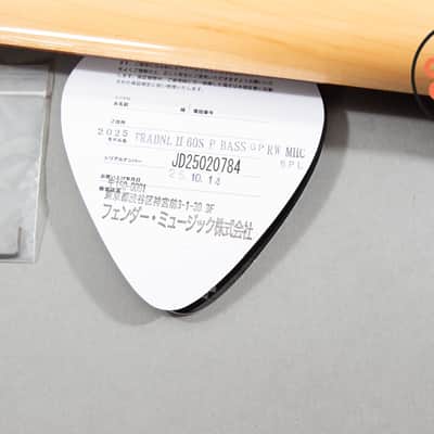 2025 Fender MIJ Japan Traditional 60s Precision P Bass Black Pearl Matching Headstock Gig Bag image 11
