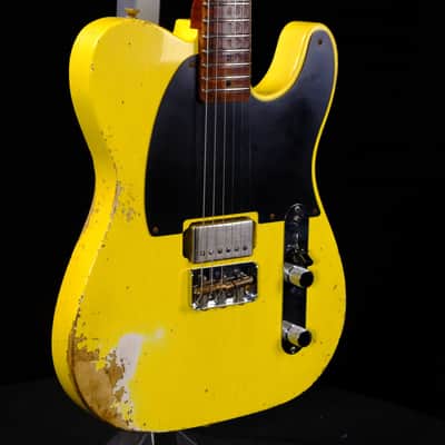Fender Custom Shop '59 Esquire Heavy Relic Electric Guitar - Graffiti Yellow image 5