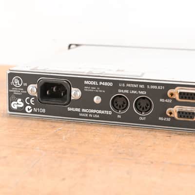 Shure P4800 4x8 Digital Signal Processor CG01TXB image 9