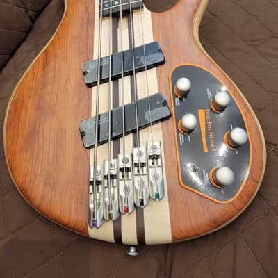 Cort A5BEYONDOPBN Single Cutaway Multi-Scale Bubinga Top 5-String Electric Bass Guitar w/Premium Soft Case image 18