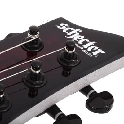 Schecter Omen Elite-7 Multiscale Black Cherry Burst image 17