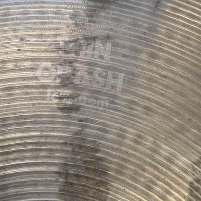 Zildjian 16" Thin Crash 1146g Tiny Bell Cracks CO Stamp 1980s image 2