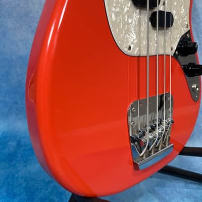 1999 Fender MB-98 / MB-SD Mustang Bass Fiesta Red Crafted in Japan, CIJ image 7
