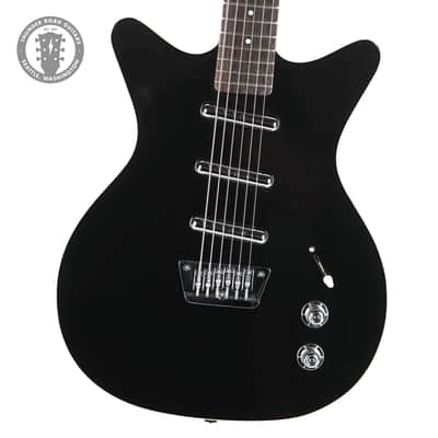 New Danelectro "One Off" '59 DC Baritone Three Pickup Black W/ Cream Binding