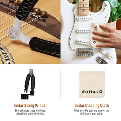 Guitar Cleaning Kit - Guitar Polish, Fretboard Lemon Oil, String Cleaner Oil, Microfiber Cloth & Tools, Premium Compact Maintenance Set for Electric Guitars - Clean, Polish, and Protect(Shipping from USA warehouse) image 5