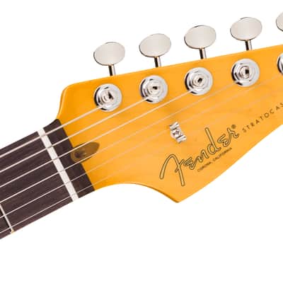 Fender Limited Edition American Professional Classic Stratocaster Electric Guitar Featuring the Fender Silent System - Daphne Blue with Gig Bag image 4