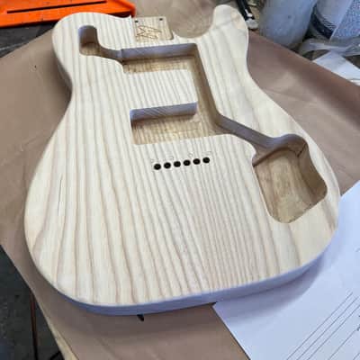 Madlad Instruments Tele Deluxe Telecaster Tele Style Body (custom made with pride in north Texas) - Unfinished image 5