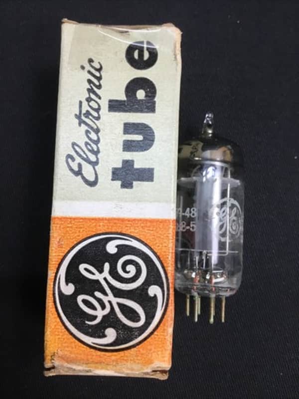 NOS GE 6C4 RADIO AUDIO AMPLIFIER TUBE TESTED VINTAGE HALO GETTER 4.5305-C image 1