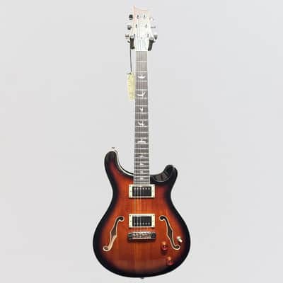 Paul Reed Smith PRS SE Hollowbody II Electric Guitar w/ Case - Black Gold Burst image 8