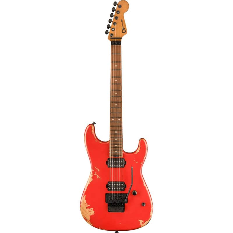 Charvel Charvel Pro-Mod Relic San Dimas Style 1 HH FR PF Electric Guitar, Pau Ferro Fingerboard, Weathered Orange image 1